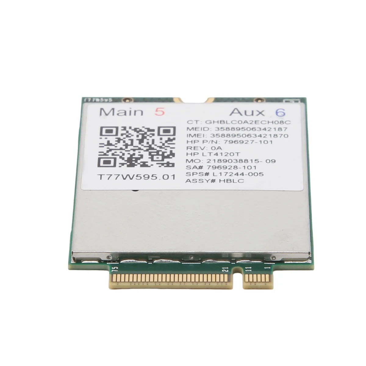 Lt4120 X5 LTE T77W595 796928-001 4G WWAN M.2 150Mbps LTE Modem for HP Elite X2 840 850 G3 640 650 645 G2 green