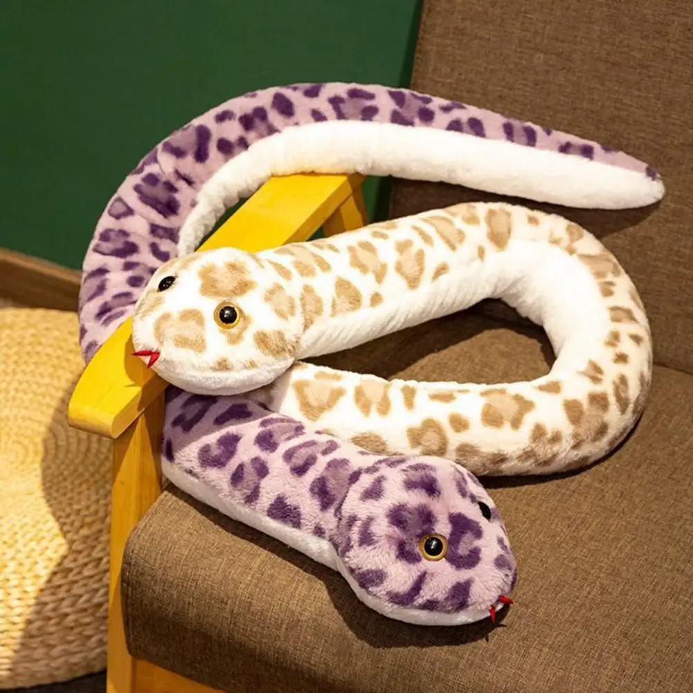 

45-дюймовая плюшевая игрушка-змея 45-дюймовая плюшевая игрушка-змея для детей Мягкая кукла-змея Идеальный компаньон для игр для сна Пушистая мягкая игрушка