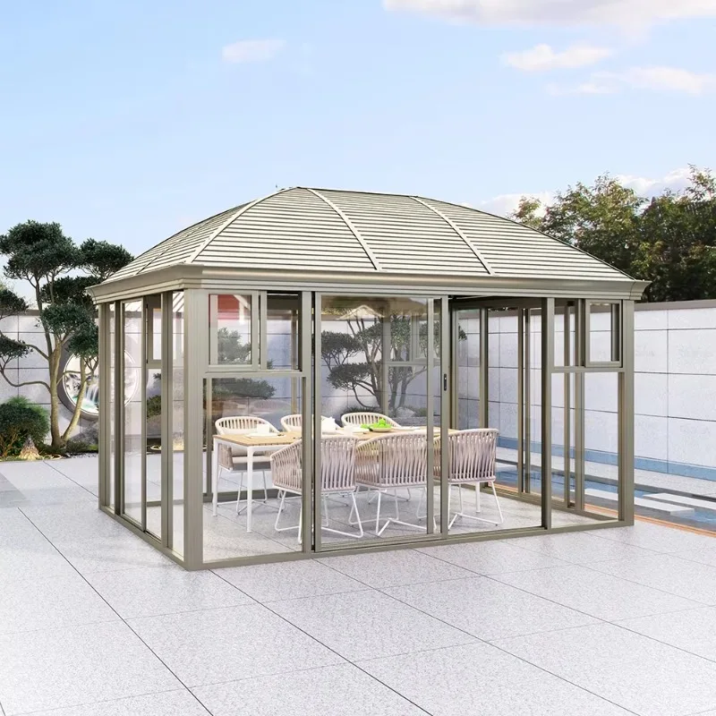 Freestanding Sunrooms Glass Houses Outdoor Patio Customized Sunroom Gazebo 300*400CM