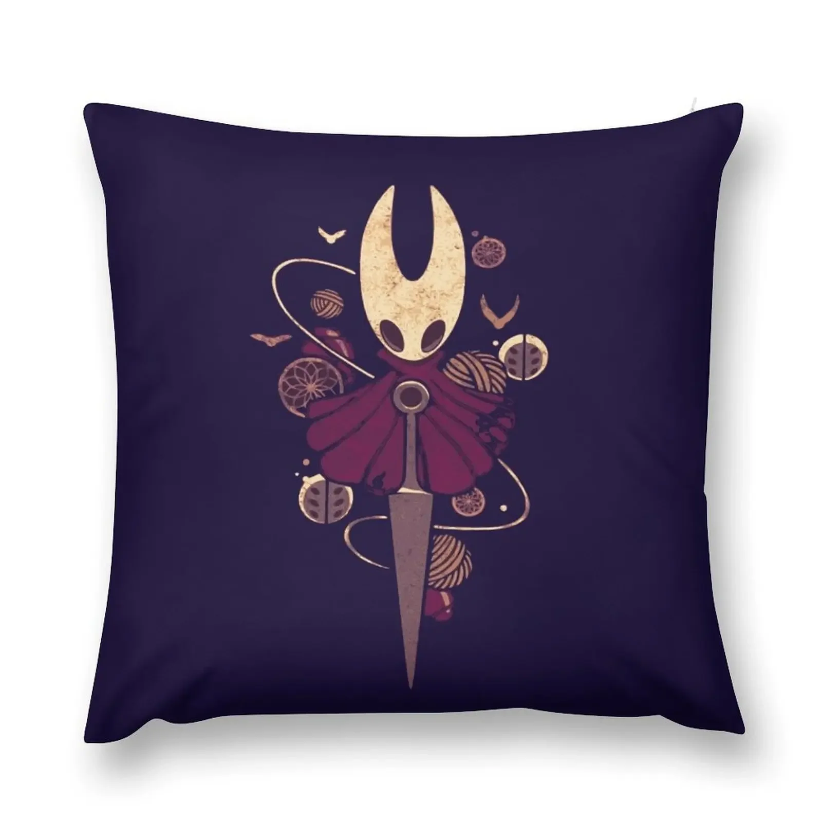 Silksong Hollow Knight Hornet Bug Videogame Throw Pillow Covers For Sofas New year Pillow Case pillow