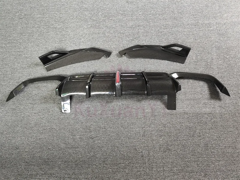 High quality carbon fiber rear diffuser corner wrap for the new BMW X4M F98 X3M F97 body kit front lip side skirt