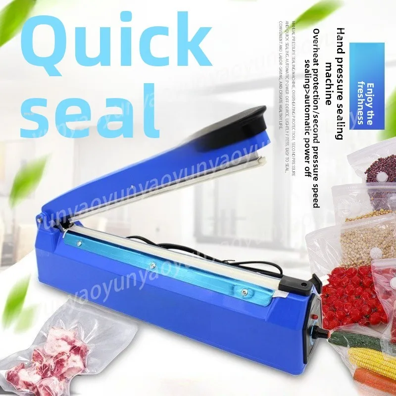 Hand Pressure Sealing Machine Mini Household Plastic Bag Heat Sealer for Food Packing Storage