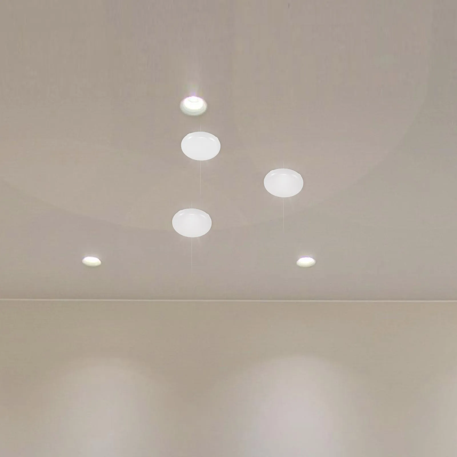 

6pcs Round Lampshade Diffuser Frosted White Milky Plastic Panel For Ceiling Light Fixture Replacement Easy Install Diffuser