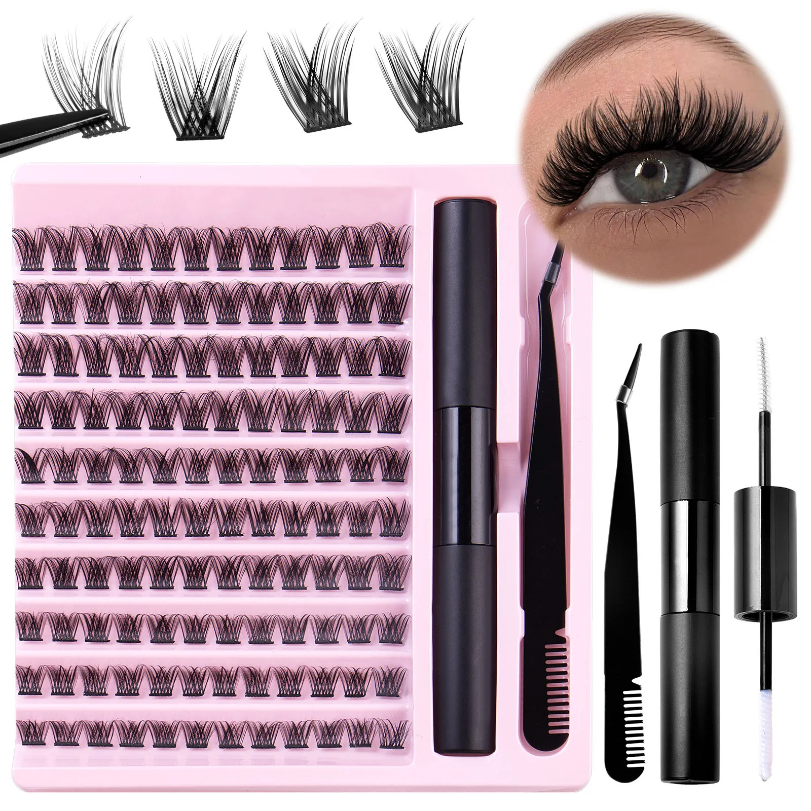 

Hot Sales Makeup DIY Eyelashes Extensions Kit False Eyelash