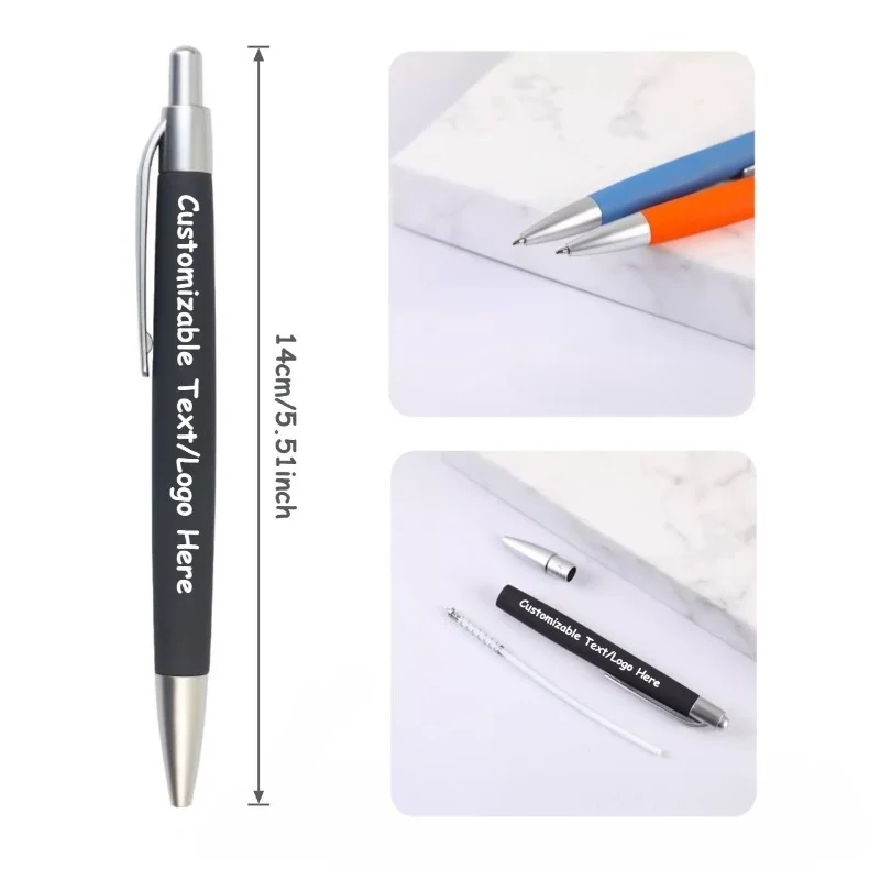 24PCS Customizable Logo Ballpoint Pens for Advertising Corporate Gifts Hotel Conference Supplies Smooth Writing Pen Gifts