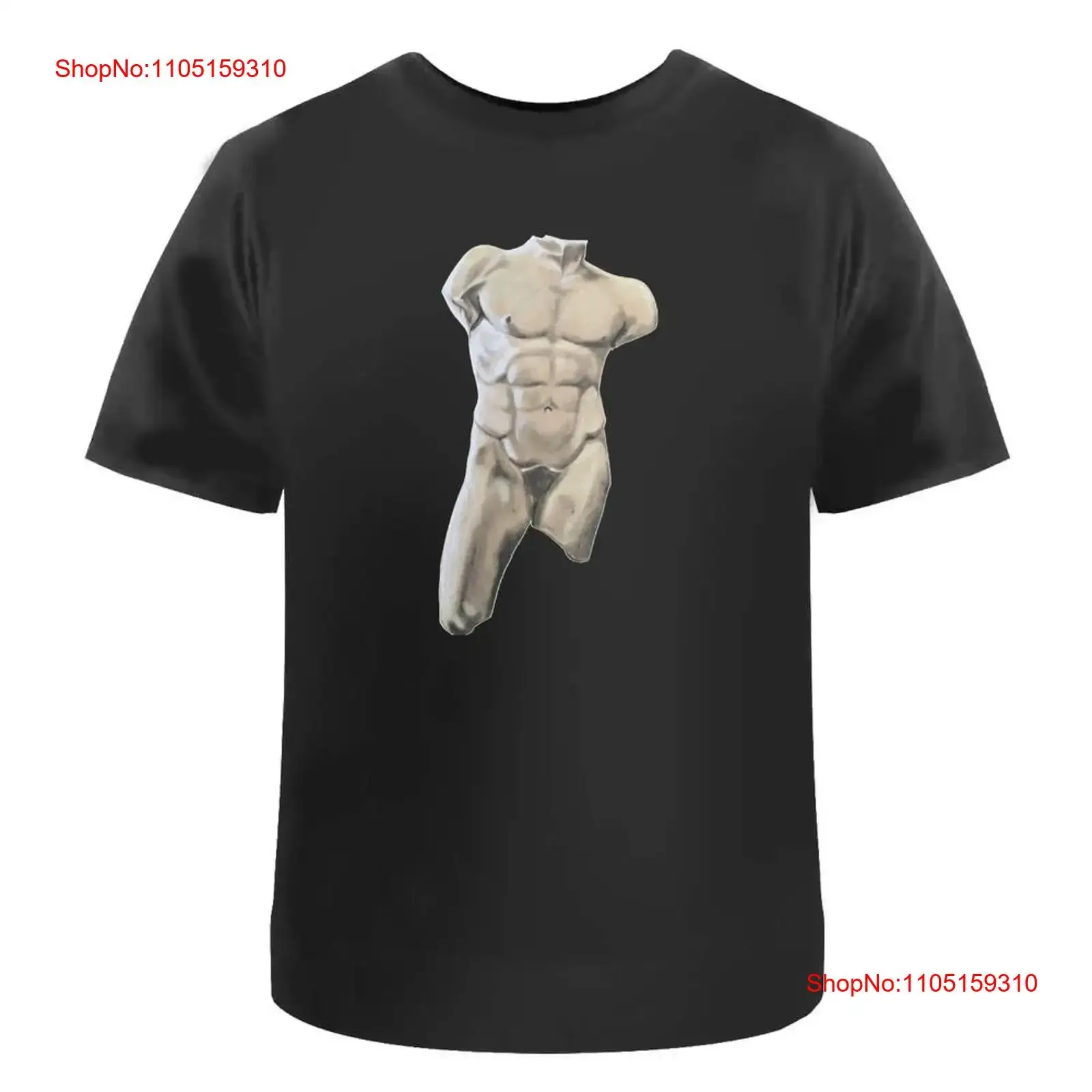 تي شيرت "نحت عصر النهضة" 100 قطن S XXL TA053876 قميص كلاسيكي مغسول للجنسين للارتداء اليومي كاجوال قليلاً #1