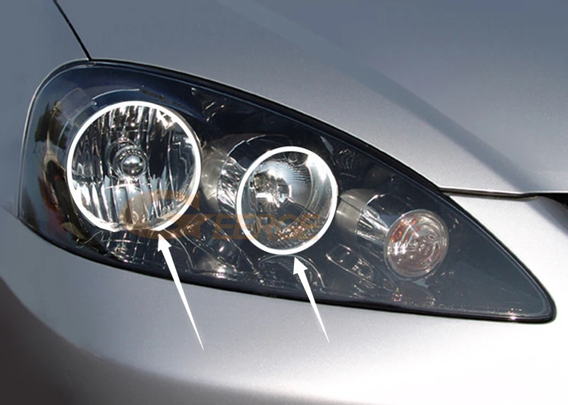 For Honda Integra DC5 Acura RSX 2005 2006 Day Light Bluetooth App Multi-Color Ultra Bright RGB LED Angel Eyes Kit Halo Rings