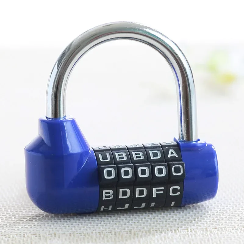 

5 Letter Code Combination Suitcase password lock Blue Lock Door Cabinet Drawer Bike Motorcycle Student Locker