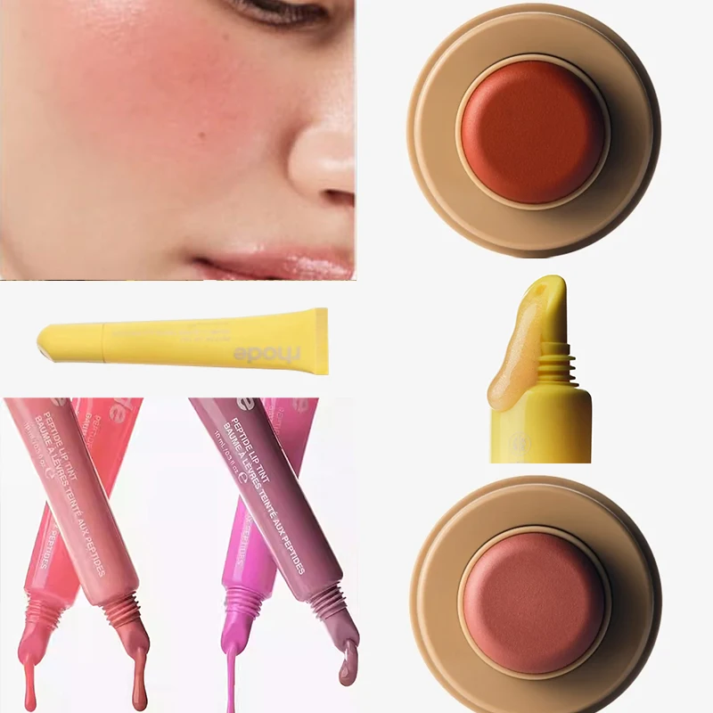 جديد ليمونتي أحمر الشفاه أصبع أحمر الخدود عصا يشكلون مرآة تخزين حقيبة الرطوبة العناية بالبشرة الزجاج الحليب كريم وجه الأناناس تحديث
