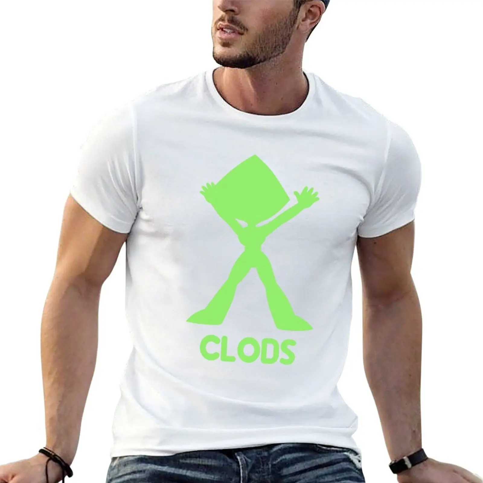 Camiseta 'Clods' Peridot de Steven Universe, camisetas de algodón 100% para hombre, camiseta de algodón pesado para hombre, camiseta de algodón 100%