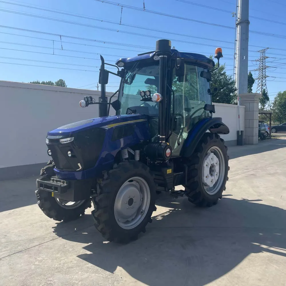 High-productivity 60 horsepower diesel four-wheel drive agricultural tractor with gearing and engine