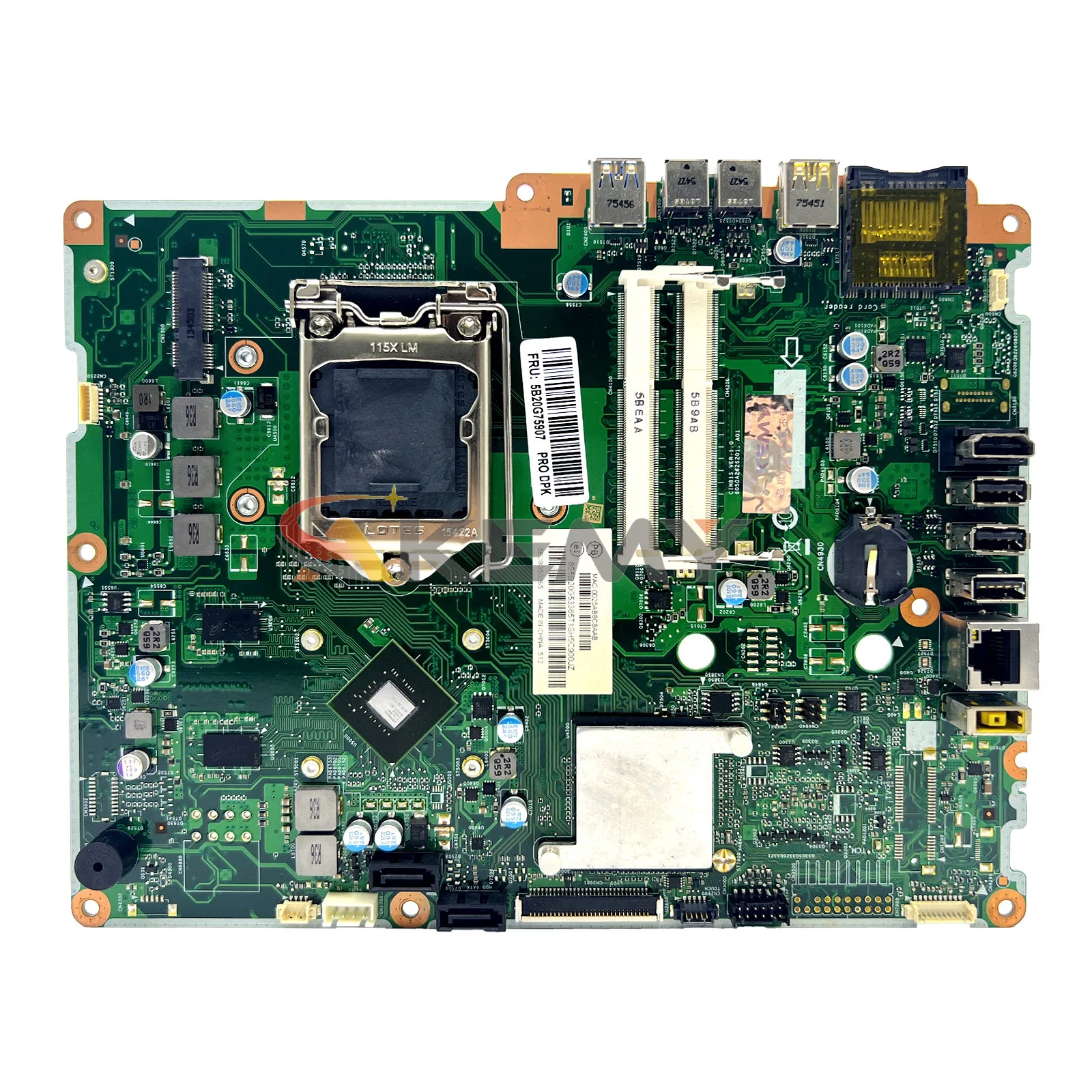 6050A2626201 Laptop Mainboard For Lenovo S40-40 Motherboard DDR3 Logic Board Replacement