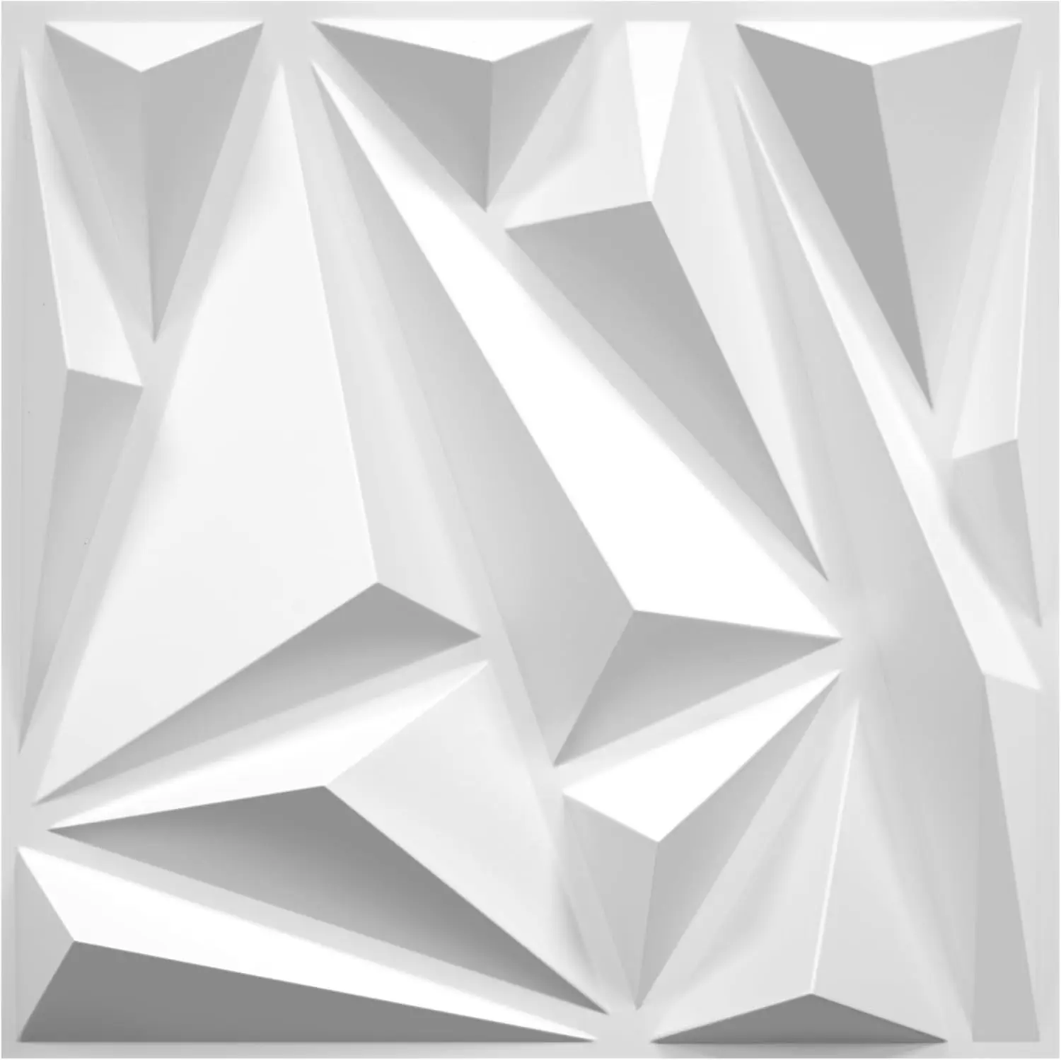 

50 Pack 3D Wall Panels for Interior Wall Decor, 12x12 White Accent Panels for Gaming Room Bedroom TV Background