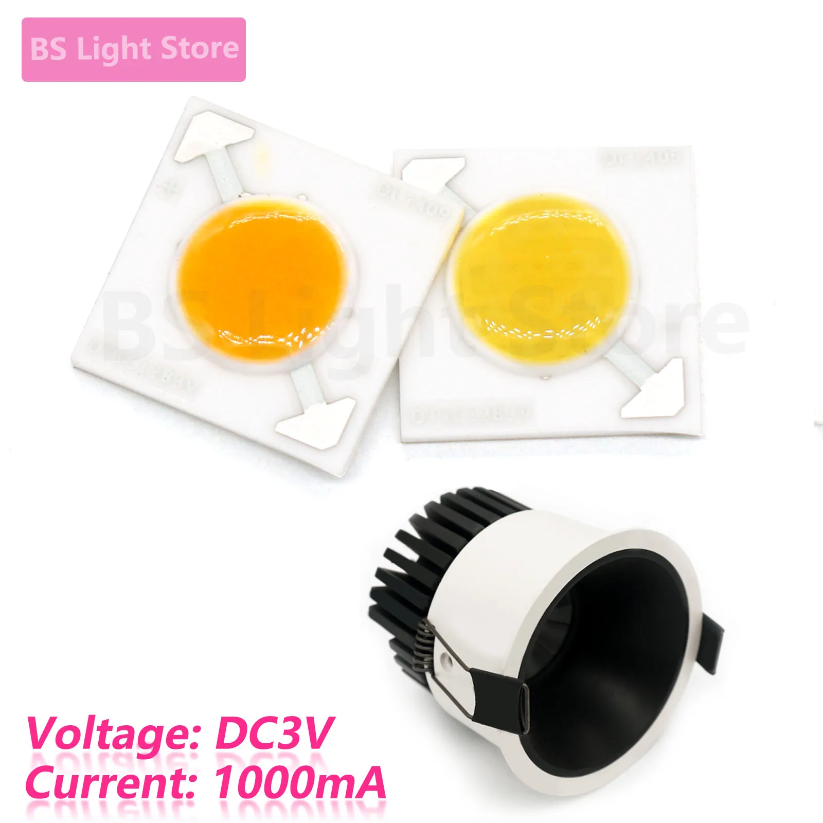 10/25/50/100PCS 3V LED Bead COB Light Bulb White Warm White 1000MA LED Module Bead Emission Light Source DIY for Home Decoration
