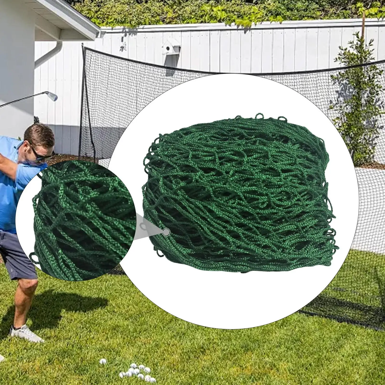 Golf Practice Net, Foldable Multifunctional Golf Hitting Net, Sports Barrier for Football, Garden, Garage