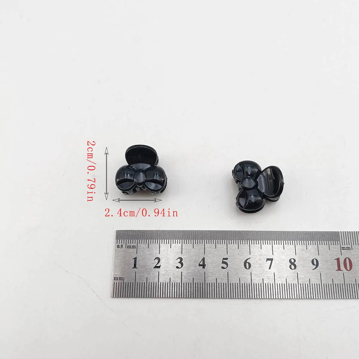 10/20/50/100 PCS Artiglio Dei Capelli Pinze per Le Donne 2 centimetri Piccolo arco Nero Marrone Trasparente di Plastica Mini Tornante Barrettes Accessori Per Capelli