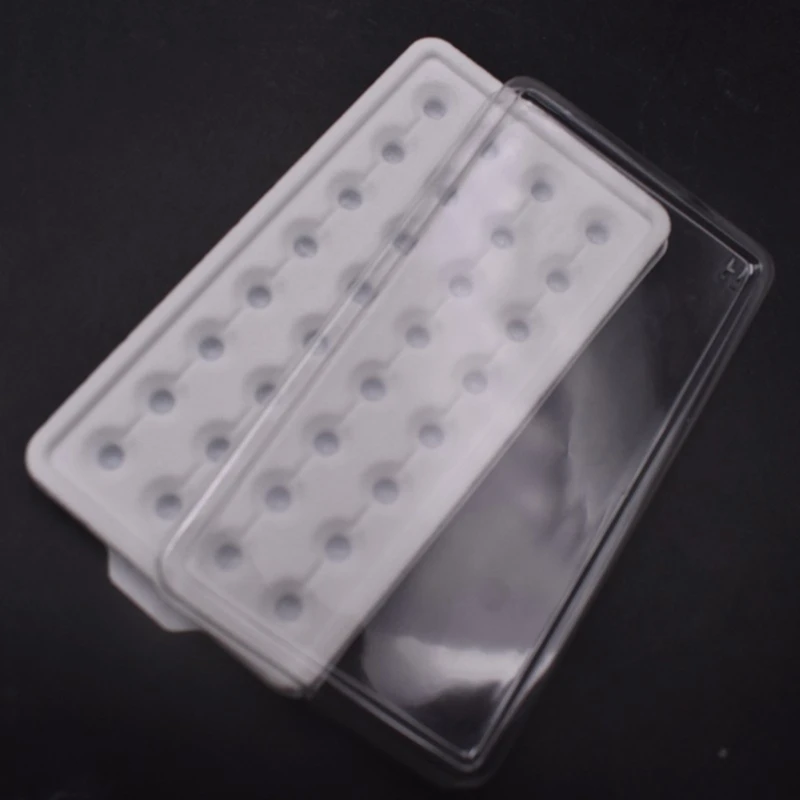 Modern Bare Stone Packaging Holder Tray 50 Girds Storage Box Storage Container