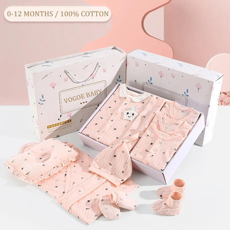 16/18/24 Pieces Newborn Clothes Set Baby Gift Pure Cotton Baby Set 0-12 Months Summer Thin Kids Clothes Suit Unisex No Box !!!