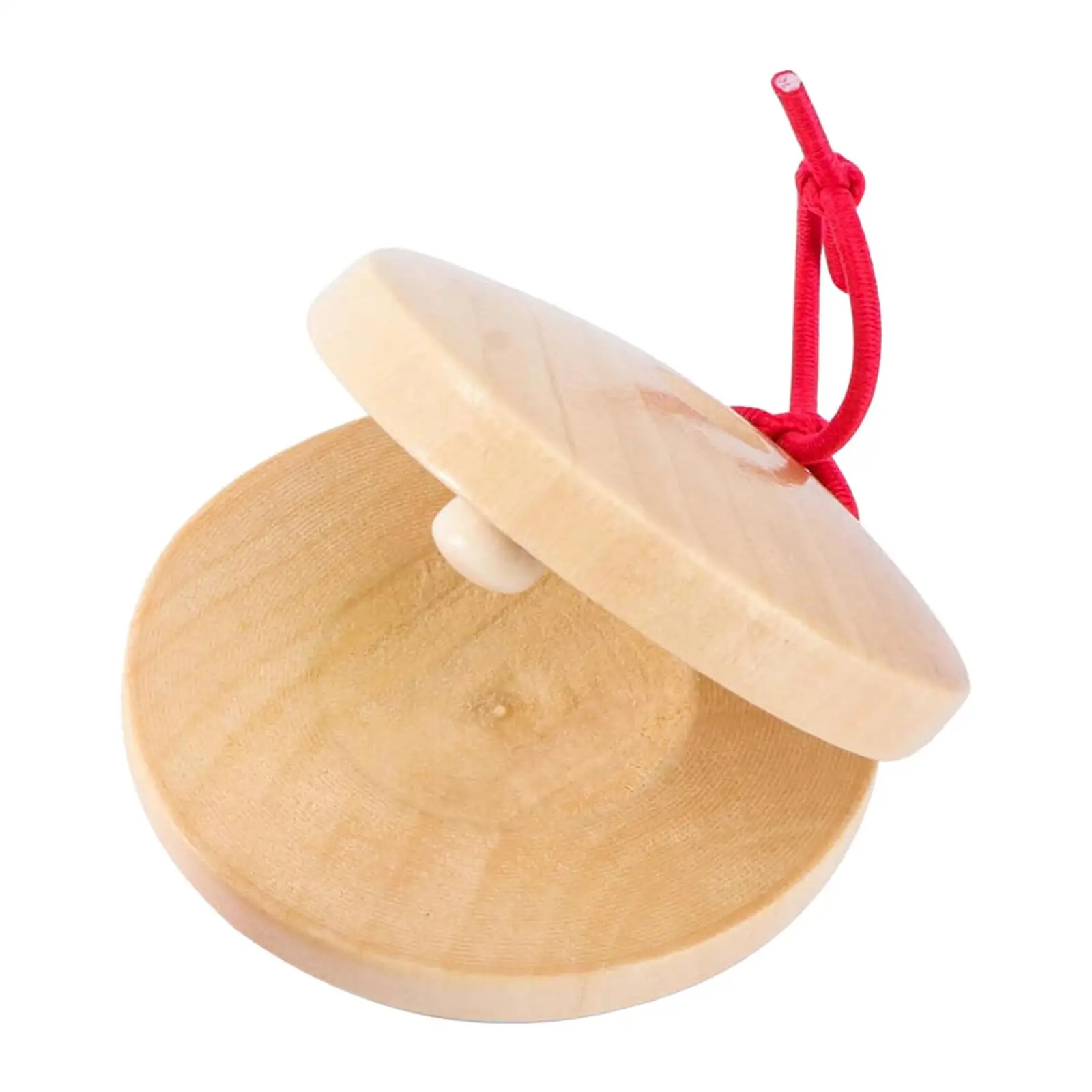 2-6pack Wooden Finger Castanet DIY Percussion Toy for Household Kindergarten