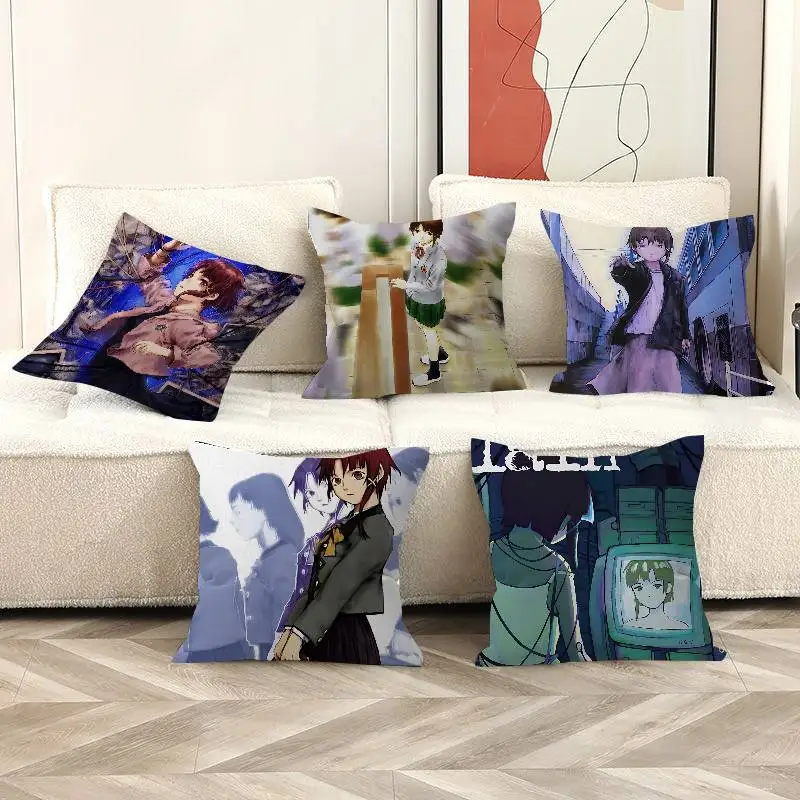 Anime S-Serial Experiments L-lain Lucky Dragon pillow cover sofa cushion cover home room decoration children gift