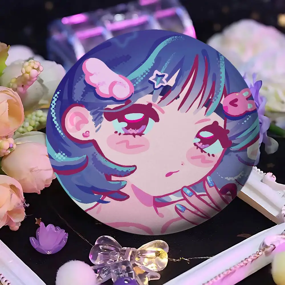 A-Alien Stage Sua Anime Round Laser Badge Cartoon Brooch Clothes Backpack Accessories Lapel