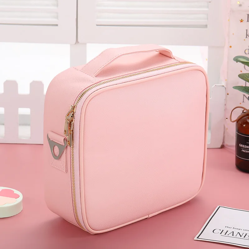 Borsa per il trucco portatile professionale Fashion Travel Outdoor specchio ad alta capacità scatola portaoggetti per cosmetici valigia impermeabile