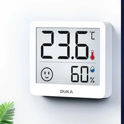DUKA Atuman 2.5 Inch LCD Electronic Digital Temperature Sensor Humidity Meter Indoor Thermometer Hygrometer Weather Station