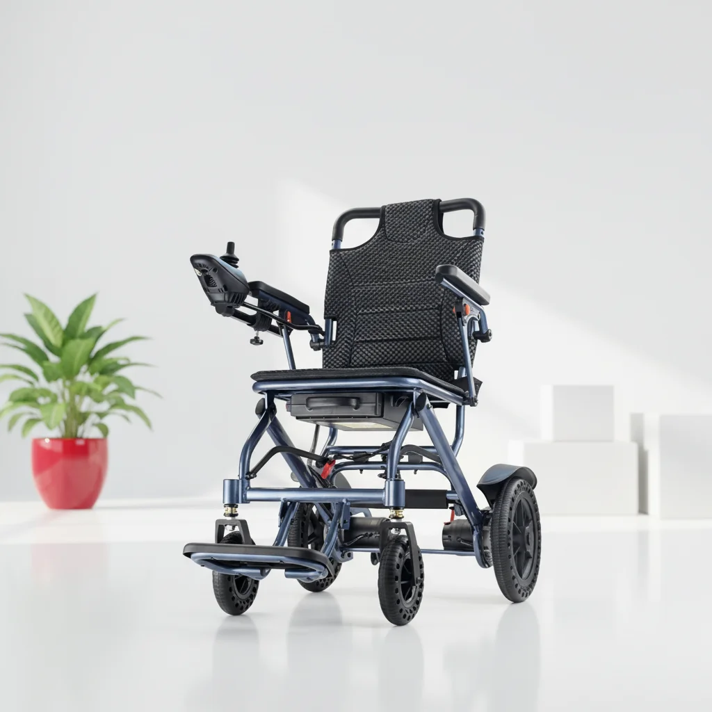

10AH Foldable Lightweight Electric Mobility Chair for Seniors, 20km Range Stair Climbing Design
