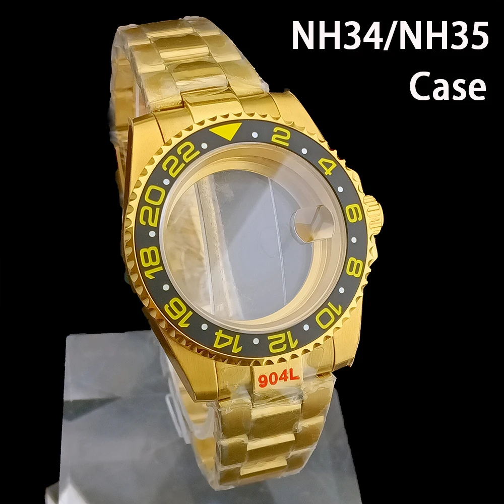 

NH34 case NH35 case men's watch case stainless steel case custom logo dial suitable for NH34/NH35 movement watch accessories
