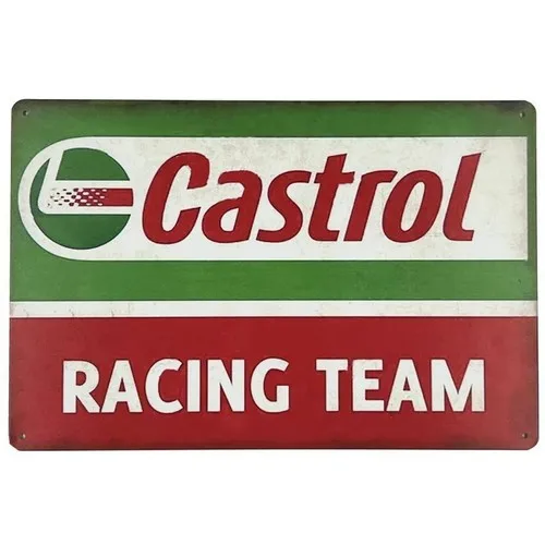 Castrol Racing Team Vintage Novelty Metal Sign ; Wall Art NEW!
