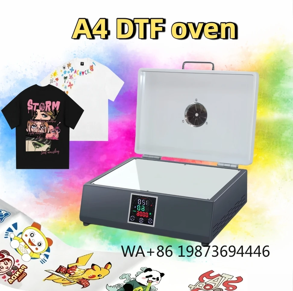 Mini A3/A4 DTF curing oven, PET film dryer for T-shirt heat transfer printing