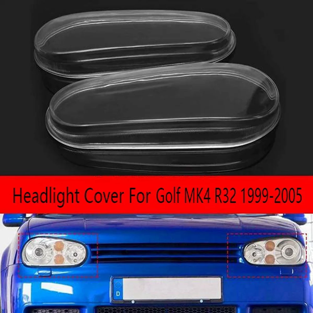 Abat-jour de Sauna Transparent pour VW Golf MK4 R32 1999-2005, Boîtier de Lampe Frontale, Réparation de Protection de Lentille