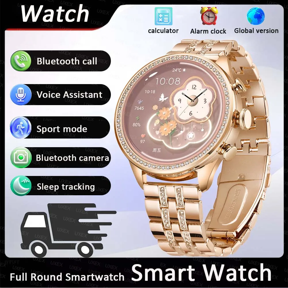 

1,28 HD модные умные часы деликатес Bluetooth вызов полноэкранный циферблат отслеживания здоровья подарок на день Святого Валентина спортивные мужские умные часы для женщин