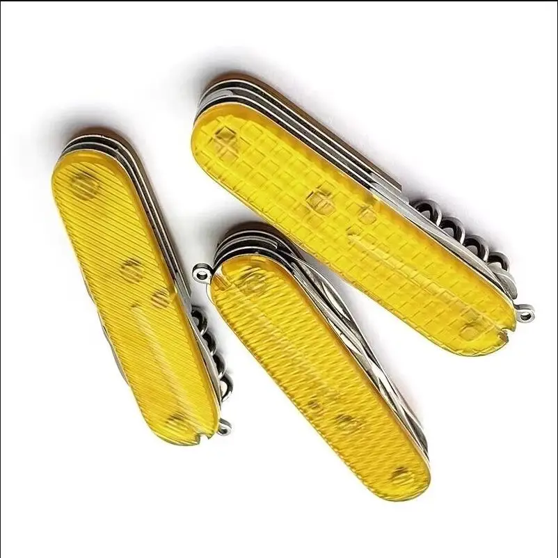 1 Pair Custom Made PEI Knife Handle Scales for 91mm Victorinox Swiss Army No knife