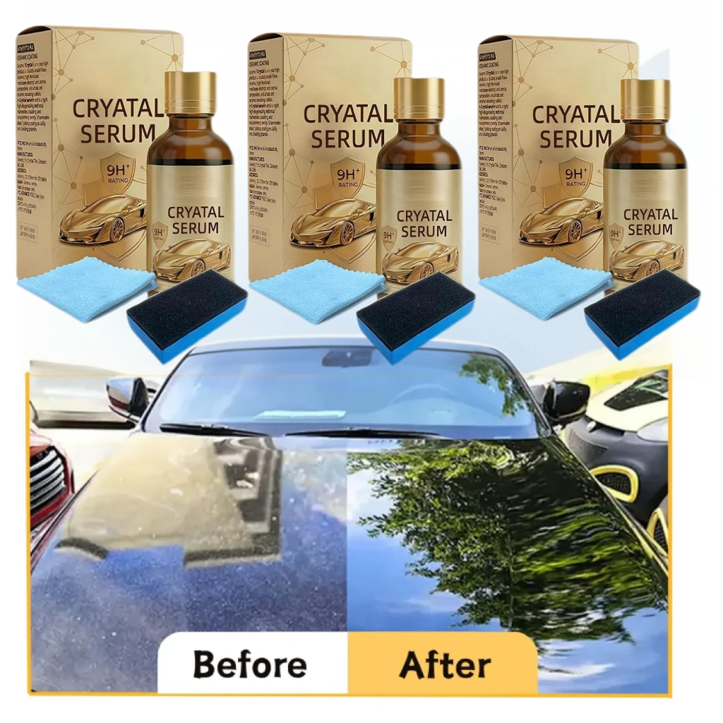 PTZ Crystal Serum Car Ceramic Coating Kit 50ml Car Surface High Gloss Protection Professional Graphene Ceramic Coating Solution