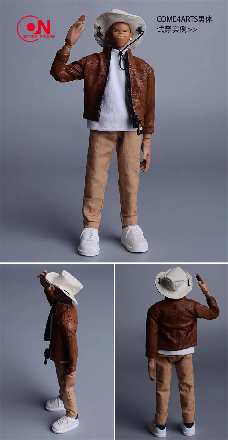 ATStory 1/12 Beach Round Gentleman Hat Abbigliamento Accessori Modello Fit 6 "Maschio Femmina Action Figure Body Dolls