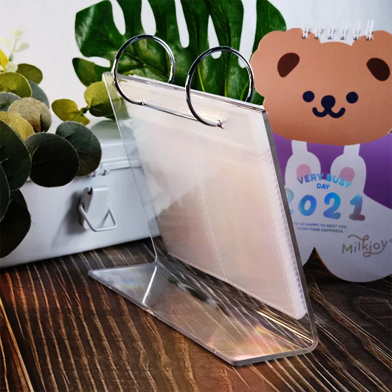 3-inch photo album, desktop calendar decoration, star chasing small card storage, 4 cropping collection books