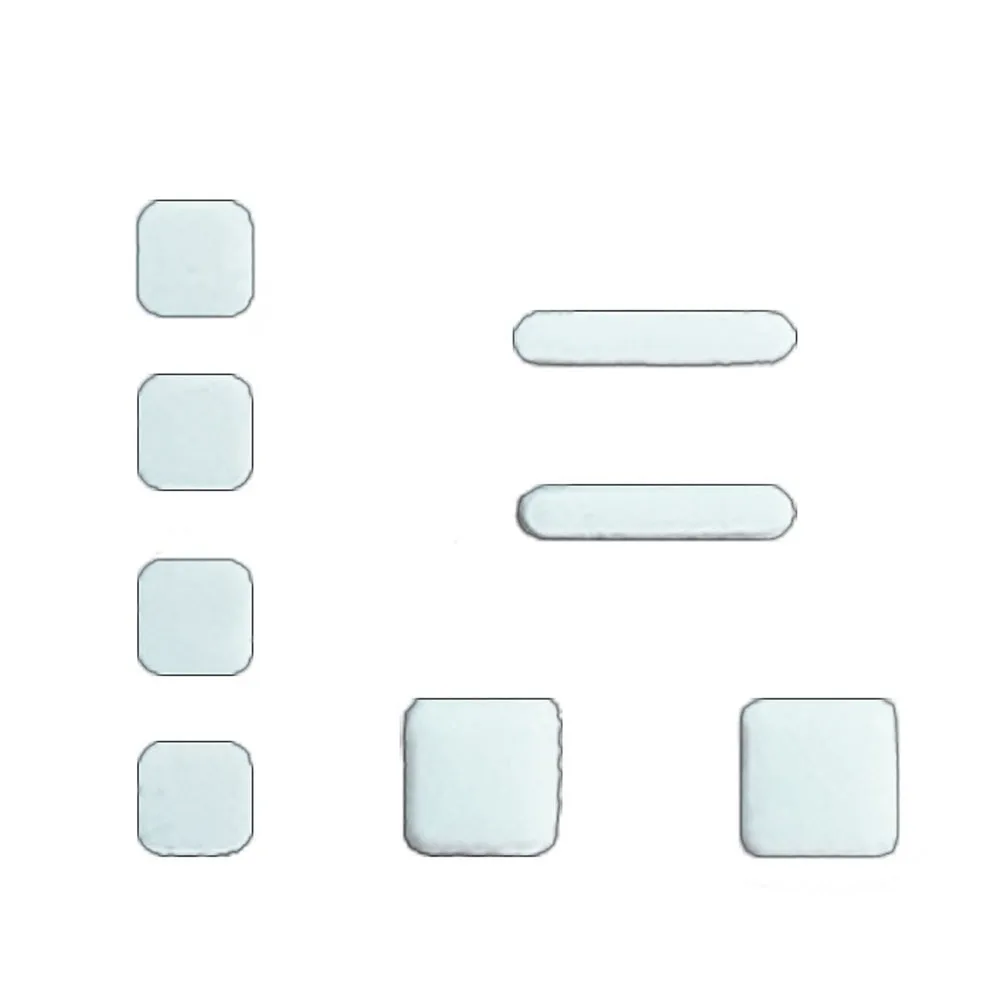 แผ่นยางรองฐานสกรู1ชุดสำหรับคอนโซลเกม NDSL ฝาครอบหน้าจอ LCD ด้านบนเป็นยาง