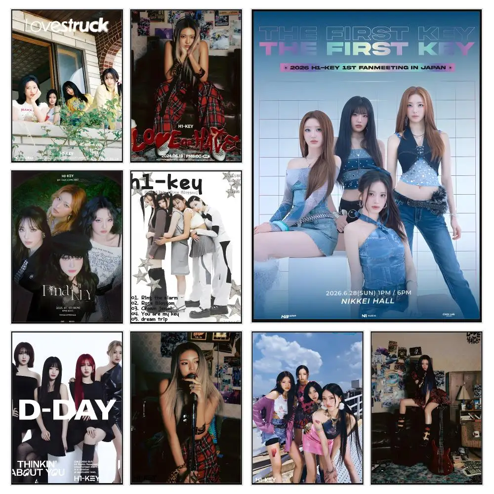 Kpop Girl Group H-h1-KEY Poster Modern Luxury Wall Poster Home Decor Space Enhancer