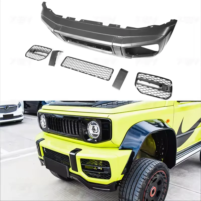 

Jimny Accessories Hot Sale New up United Mini G63 Front Bumper for Jimny JB74 JB64 2018 2019 2020 2021 2022 2023