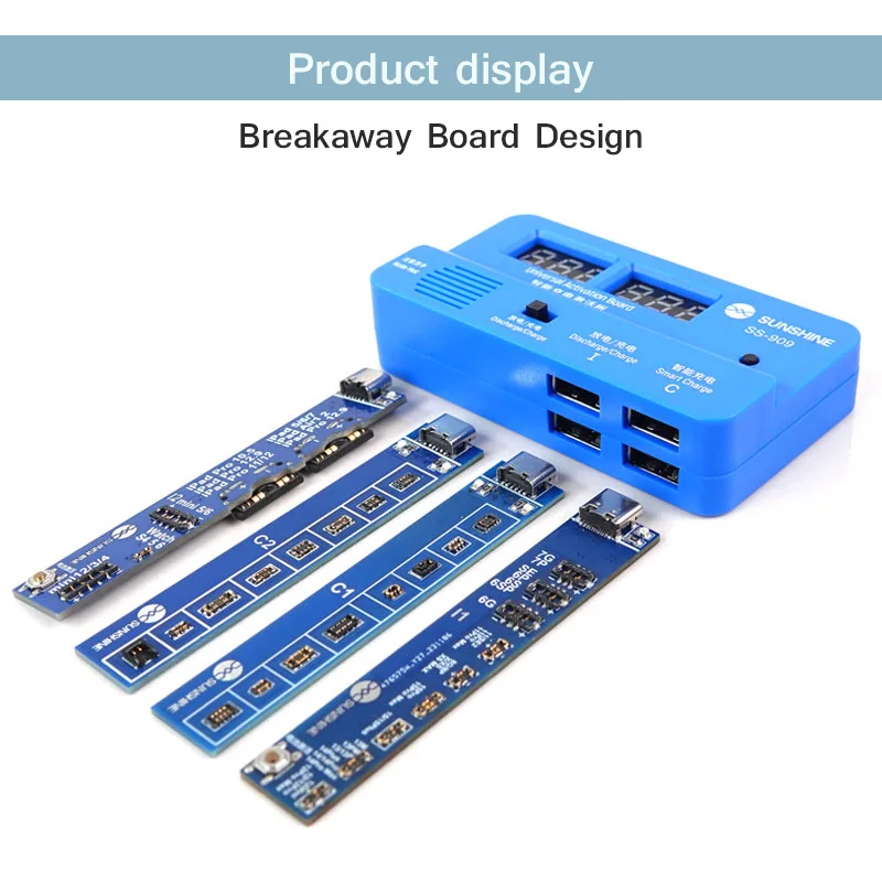 Imagem -03 - Placa de Ativação de Carregamento Inteligente 6g15pro Max Pad Bateria Universal Android Módulo de Teste de Carregamento Rápido Sunshine-ss-909 V9.0