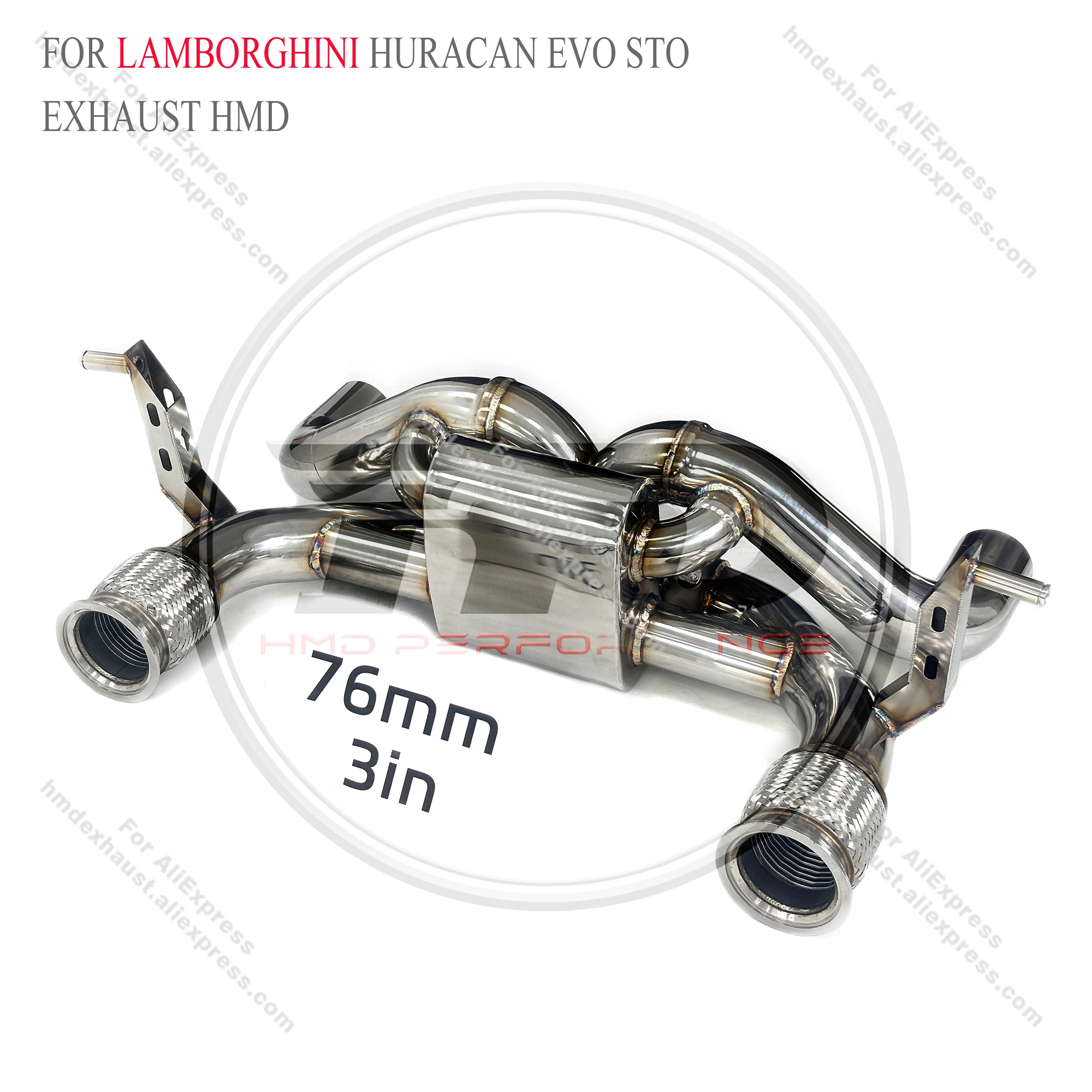 

【HMD Signature Sound】Lamborghini Huracan EVO & STO Catback Exhaust | T304 Stainless Steel with Electronic Valve | Track-Refine
