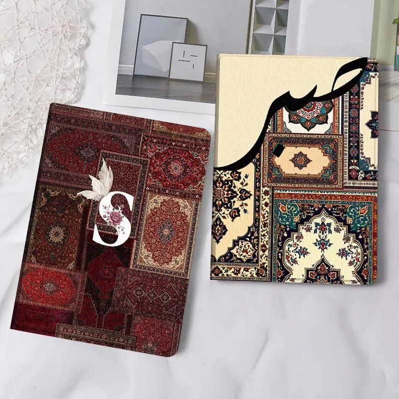 

Vintage Carpet Pattern Art Tablet Case For Apple iPad Air Pro mini 1 2 3 4 5 6 7 8 9 11 M2 M3 M5 M4 5th 6th 7th 10th 11th Gift