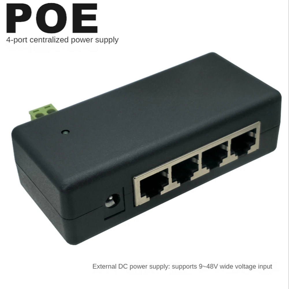 

1 шт. пластиковый адаптер питания POE для IP-камер видеонаблюдения, адаптер питания через Ethernet-AEF7