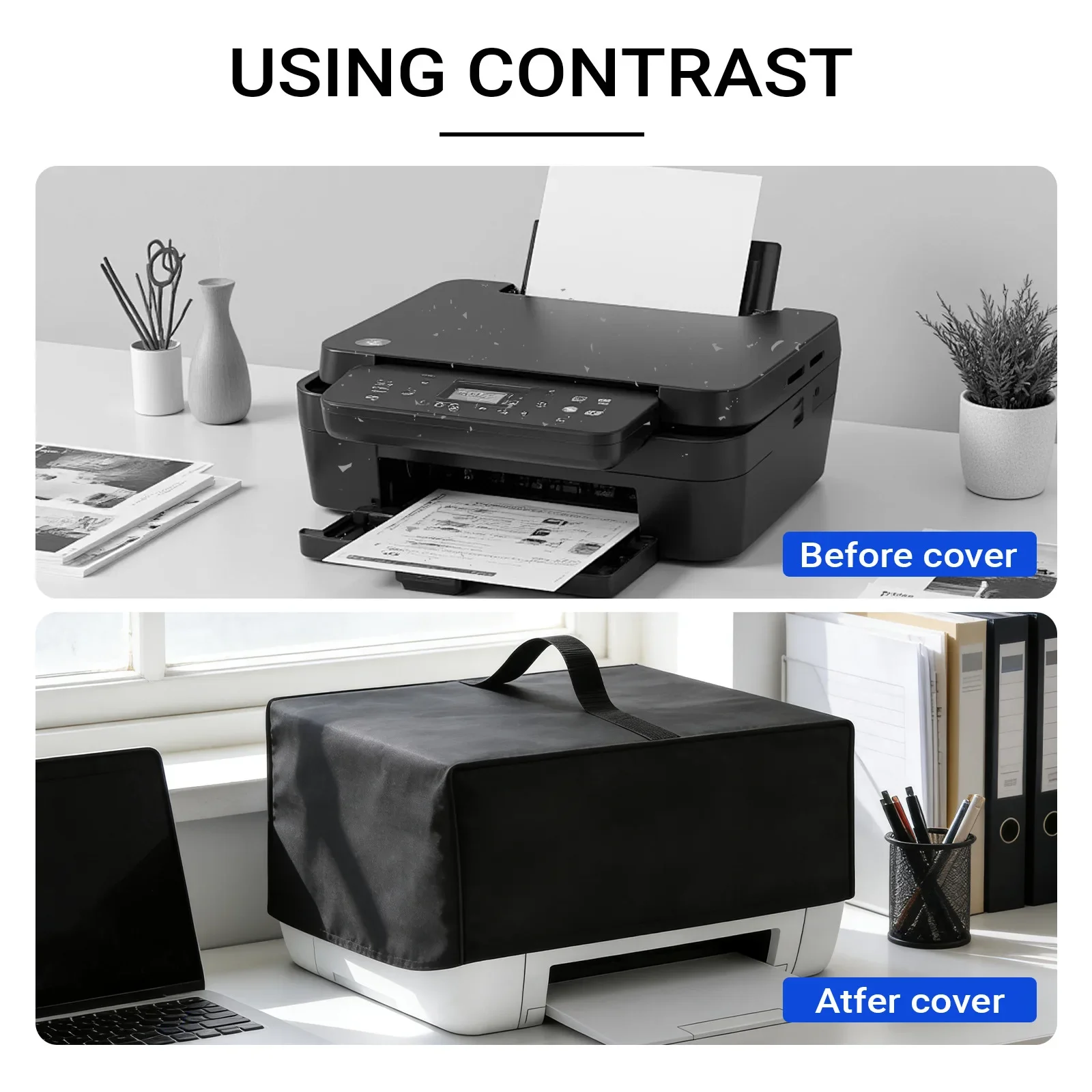 Dustproof Sunscreen Waterproof Cover for Copier 3D Printer Engraving Machine Office Supplies Rain Protection Hood
