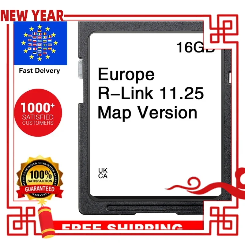 

for Renault Fluence Scenic Zoe SD Card R-Link 11.25 Carminat Sat Nav 2024 Maps GPS Navigation Europe UK 16GB Free Shipping