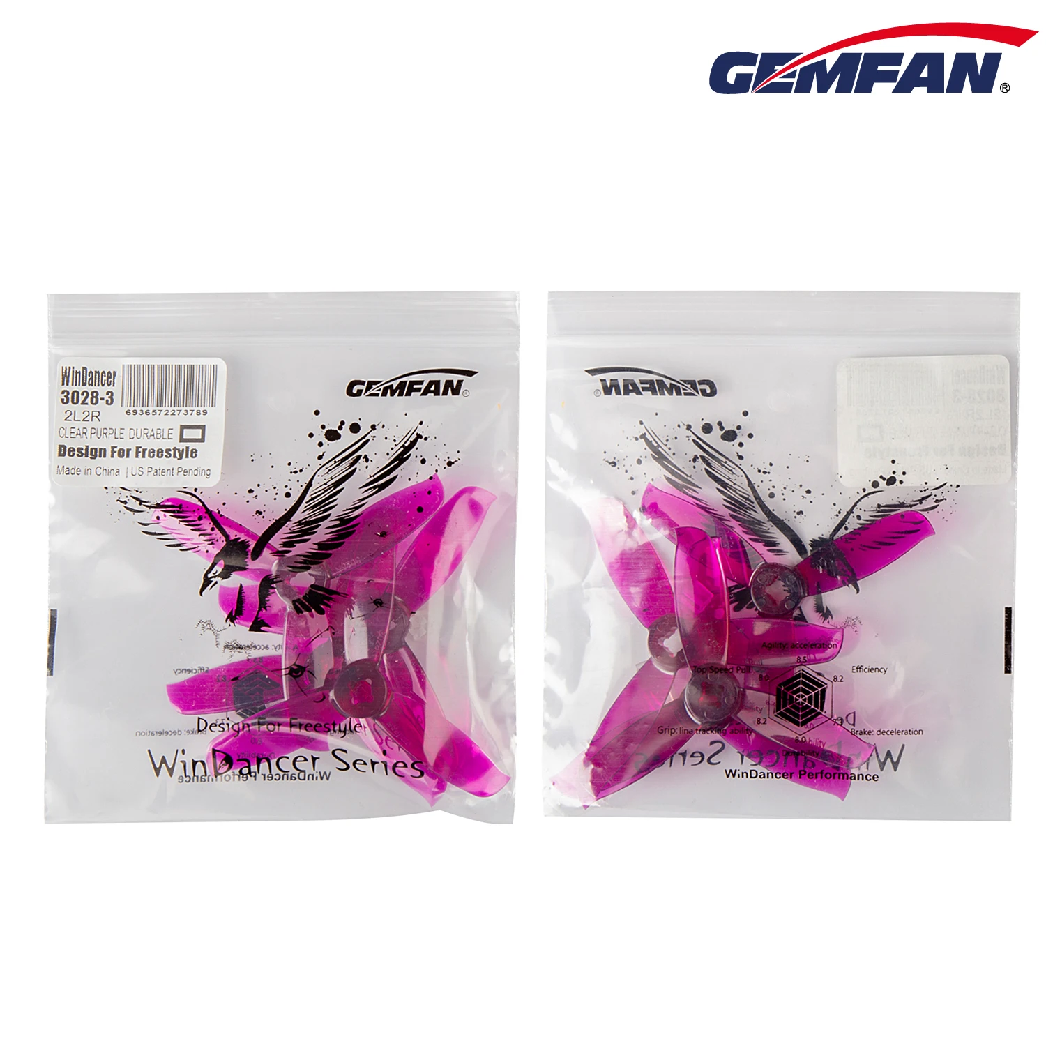 8 Stück / 4 Paar Gemfan Windancer 3028 Propeller 3 Zoll PC 3-Blatt CW CCW FPV Propeller Mini-Propeller für 3-Zoll-FPV-Renndrohnen – Detail 13