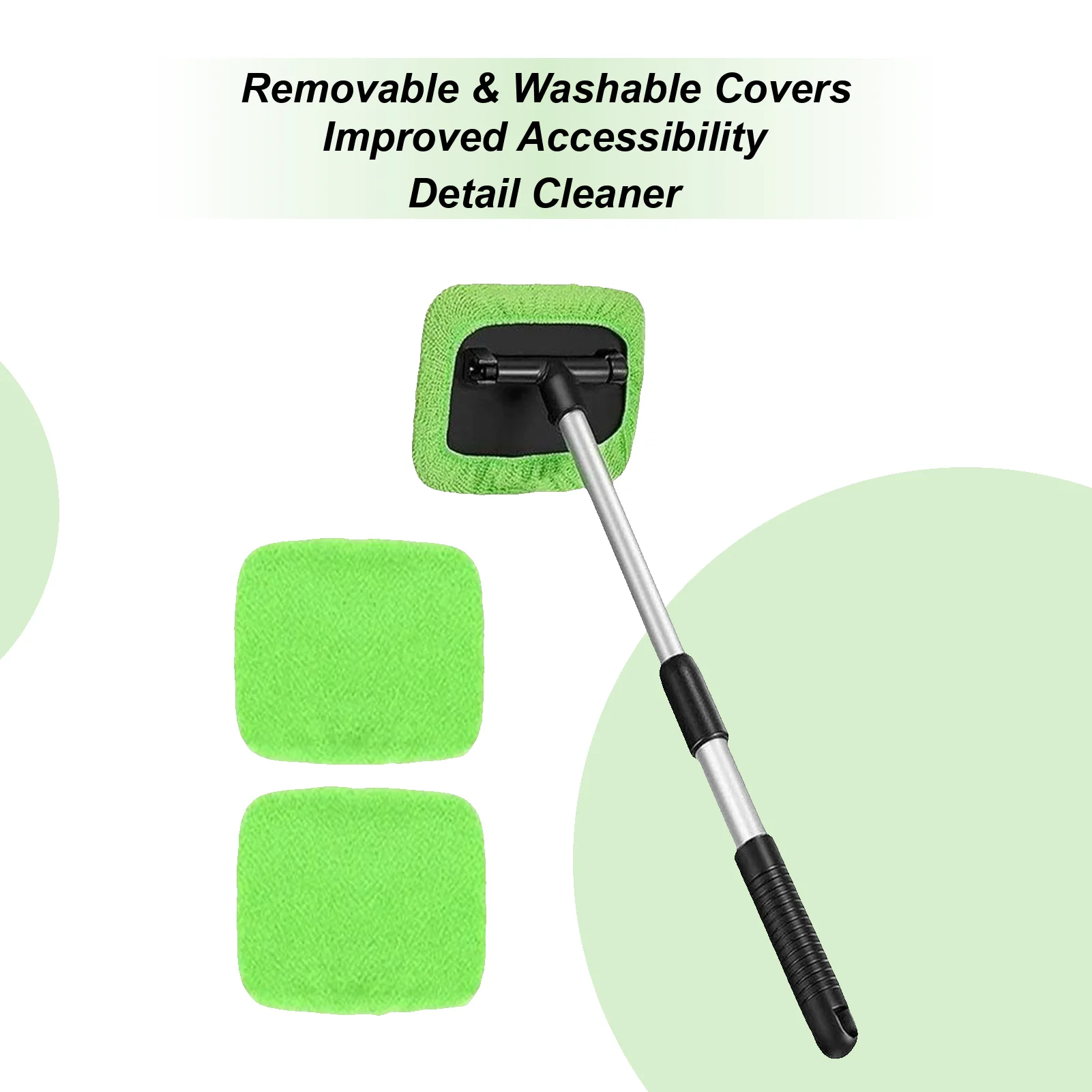 Windshield Cleaning Brush Vehicle Maintenance 180 Degree Rotating Car Window Cleaner Tool Brush For Shower Room Bathroom