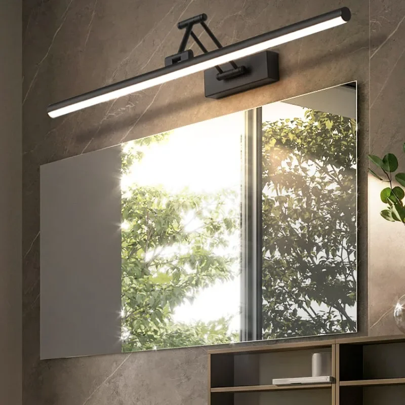 Modern Foldable Telescopic Joystick LED Wall Light Waterproof Bathroom Cabinet Dressing Cabinet Lamp Decorative Lighting Fixture