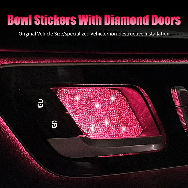 ملصقات وعاء الباب الداخلي من الفئة C والفئة E E E300L والإضاءة المحيطة GLC/GLB/GLE/CLA سلسلة ديكور ماسي مدمج لمرسيدس #2